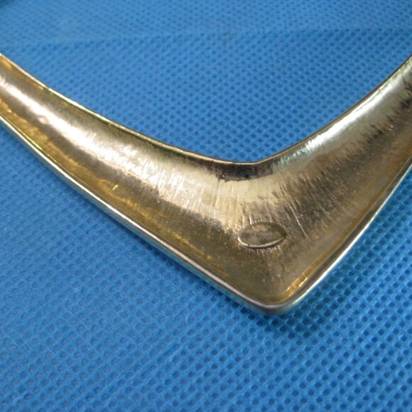 Vintage Retro 70's? 80's? Metal Enamel Beaded Necklace Clip Earrings Set - Picture 9 of 10